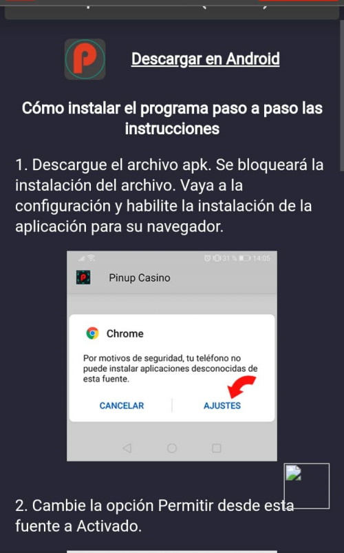 Instrucciones de instalación