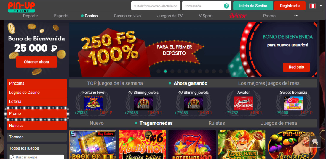 Página web oficial del casino